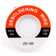 Плетенка для снятия припоя ZD-180 (3.0mm x 1.5m)