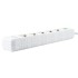 Cетевой удлинитель AMPER. 2.0м. 5 розеток. 10А. 2500 Вт. 3usb. белый.