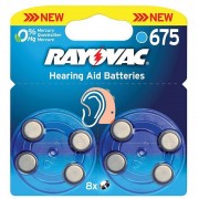 Батарейка для слуховых аппаратов RAYOVAC 675 BL8