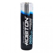 Аккумулятор ROBITON 2.6/Li18650 с защитой Li-ICR2600-18650
