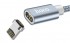 Кабель HOCO U40A USB (m)-Lightning (m) 1.0м 2.0A ткань магнит серый