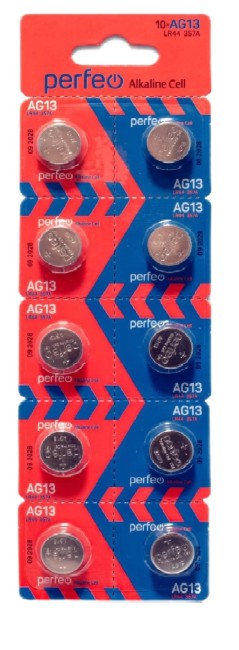 Батарейка PERFEO AG13 LR44 AG 13 357 BL10 
