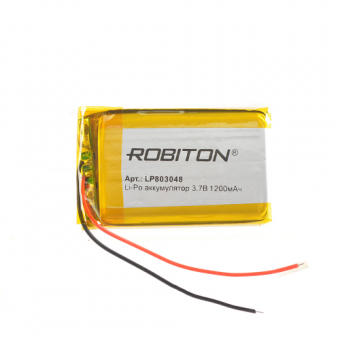 Аккумулятор ROBITON LP803048 3.7В 1200мАч PK1