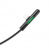 Кабель HOCO U65 USB (m)-Lightning (m) 1.2м 2.4A ткань угловой черный