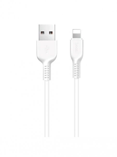 Кабель HOCO X20 USB (m)-Lightning (m) 3м 2.0A силикон белый 1