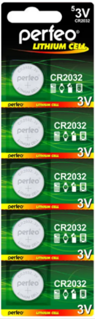 Батарейка Perfeo CR2032/5BL Lithium Cell