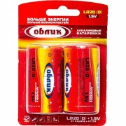 Батарейка ОБЛИК LR20 BL2 373 D 