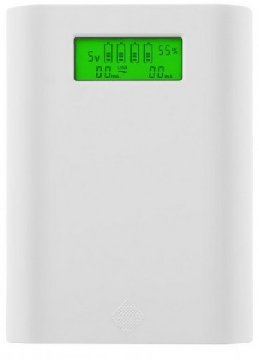 Портативный аккумулятор универсальный внешний аккумулятор Soshine E3S white (4*18650 в комплект не входят)