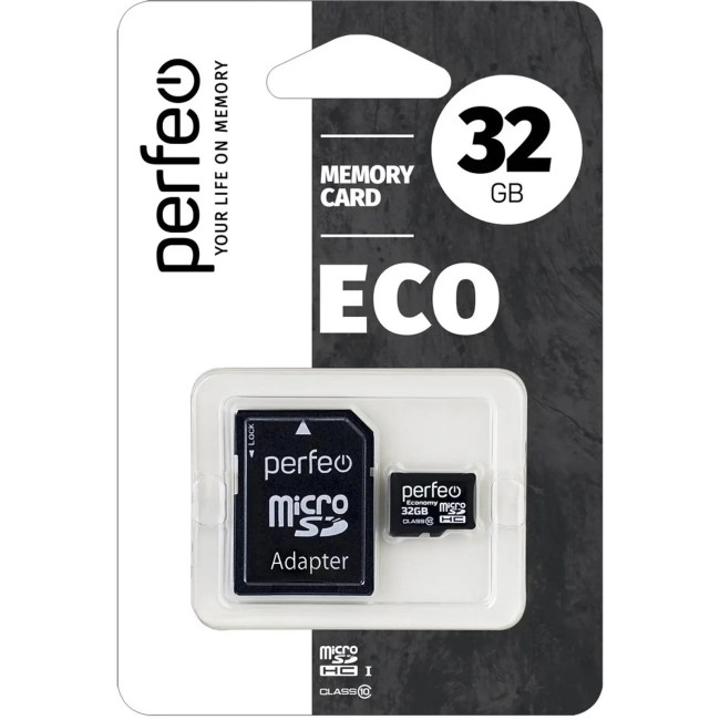 Карта Памяти Perfeo microSD 32GB High-Capacity (Class 10) ECO series Карта Памяти Perfeo microSD 32GB High-Capacity (Class 10) ECO series
