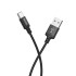 Кабель HOCO X14 Times speed USB (m)-Type-C (m) 1.0м круглый 3.0A ткань черный Кабель HOCO X14 Times speed USB (m)-Type-C (m) 1.0м круглый 3.0A ткань черный