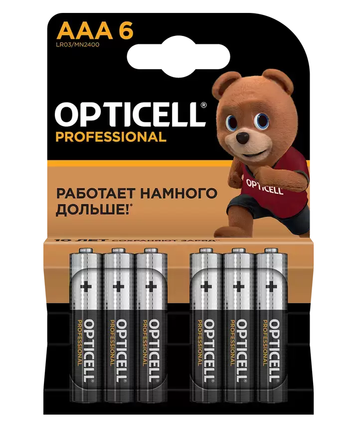Батарейка OPTICELL PROFESSIONAL LR03 BL6