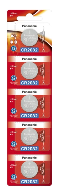 Батарейка Panasonic Lithium Power CR-2032EL/5BW CR2032 BL5