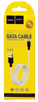 Кабель HOCO X29 USB (m)-Type-C (m) 1.0м 2.0A силикон белый