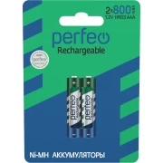 Аккумулятор PERFEO R03 AAA NI-MH 800mAh BL2 