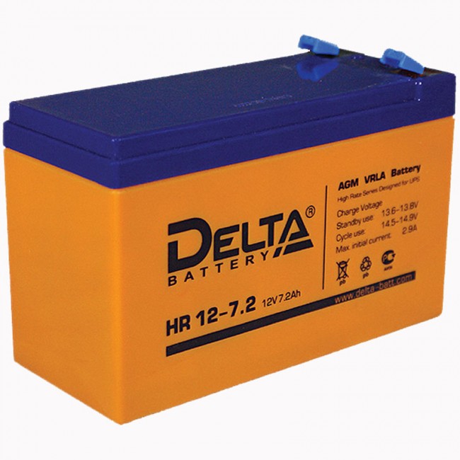 Аккумуляторная батарея Delta HR 12-7.2 (12V / 7.2Ah)