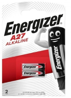Батарейка Energizer Alkaline A27 BL2, 2 шт. в упаковке.