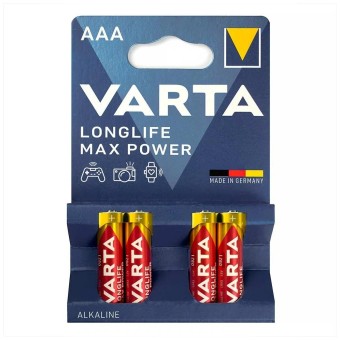Батарейка VARTA LONGLIFE MAX POWER AAA LR03 4703 BL4