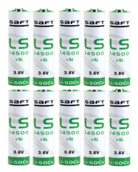Батарейка Saft LS 14500 (без выводов) LSC2600/3.6V AA, упаковка 10 шт.