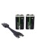 Аккумулятор бытовой GoPower Крона 6F22 BOX2 Li-ion 9V 500mAh Type-C
