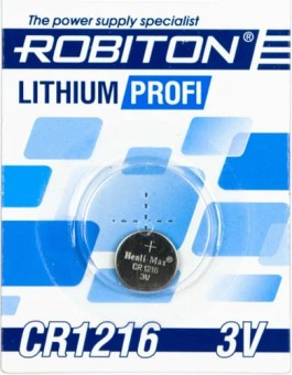 Батарейка ROBITON PROFI R-CR1216-BL1 CR1216 BL1 Батарейка ROBITON PROFI R-CR1216-BL1 CR1216 BL1