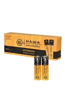 НАША БАТАРЕЙКА ОПТИМУМ LR06 в упаковке 20 шт 