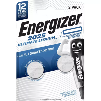 Батарейка Energizer Ultimate LITHIUM CR2025 BL2