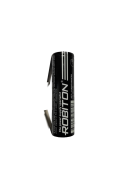 Аккумулятор Li-Ion ROBITON 18650 2600 mah FT лепестковые выводы под пайку без защиты PK1