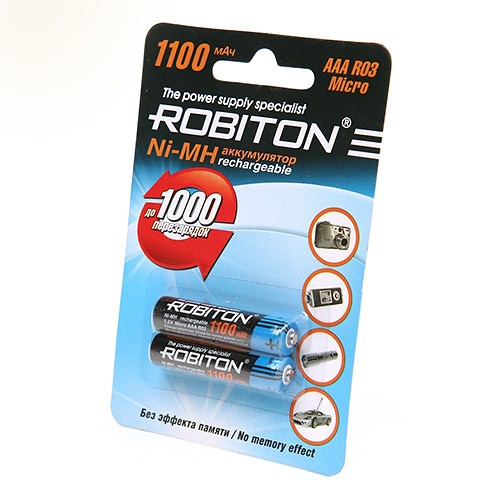 Аккумулятор Robiton 1100MHAAA BL2 - купить с доставкой