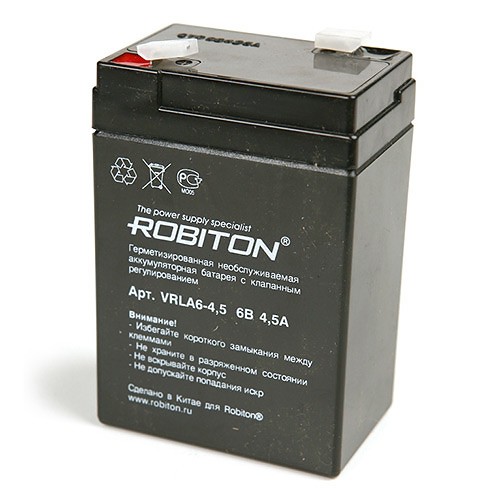 Аккумулятор Robiton VRLA6-4.5 Свинцово-кислотный