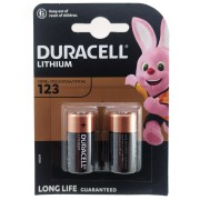 Батарейка DURACELL CR123  lithium  3v, упаковка 2 шт.