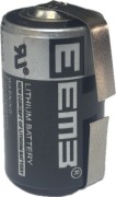 Батарейка литиевая EEMB ER14250 3,6V 1200mAh 1/2AA FT с лепестковыми выводами​