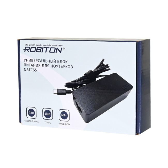 Блок питания Robiton USBC3000, 15 Вт, 3 A, Type-C, несъемный кабель 1.5 м, защита от перегрузки, чер Блок питания Robiton USBC3000, 15 Вт, 3 A, Type-C, несъемный кабель 1.5 м, защита от перегрузки, чер
