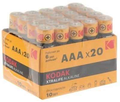 Батарейка Kodak XTRALIFE ALKALINE AAA LR03 BOX20