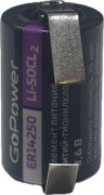 Батарейка GoPower ER14250 1/2AA PC1 Li-SOCl2 3.6V FT с лепестковыми выводами​