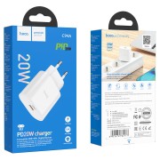 Сетевое зарядное устройство HOCO C94A выход Type-С быстрая зарядка PD20W 