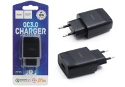 Сетевое зарядное устройство HOCO C72Q USB 3A/18W черный