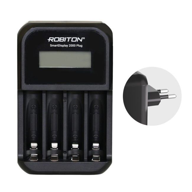 Зарядное устройство ROBITON SmartDisplay 2000 Plug