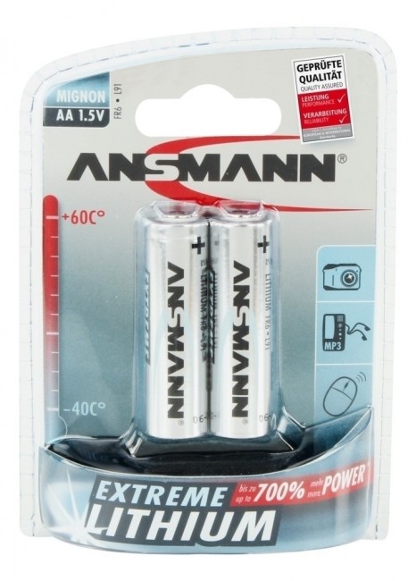 Батарейка ANSMANN FR6 EXTREME LITHIUM 5021003 BL2