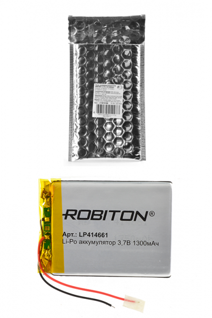 Аккумулятор ROBITON LP414661 3.7В 1300мАч PK1