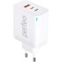 Сетевое зарядное устройство PERFEO USB-A+2xTYPE-C, GaN, 65W, белый (I4655) Сетевое зарядное устройство PERFEO USB-A+2xTYPE-C, GaN, 65W, белый (I4655)