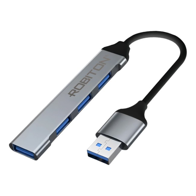 USB-разветвитель ROBITON RHA-4A Док-станция (хаб) 3*USB2.0/1*USB3.0 BL1 USB-разветвитель ROBITON RHA-4A Док-станция (хаб) 3*USB2.0/1*USB3.0 BL1