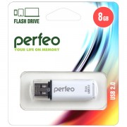 USB Flash PERFEO PF-C13W008 USB 8GB белый BL1