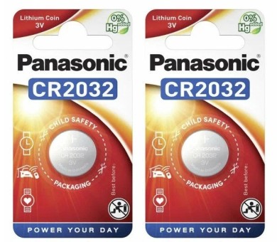 Батарейки для глюкометра 2 шт. Panas Lithium Power CR-2032 Акку Чек, Ван Тач Селект, Пкг-02, Пкг-03, Экспресс