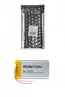 Аккумулятор ROBITON LP604374 3.7В 2300мАч PK1