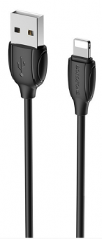 Кабель Borofone BX19 USB (m)-Lightning (m) 1.0м 1.3A силикон черный