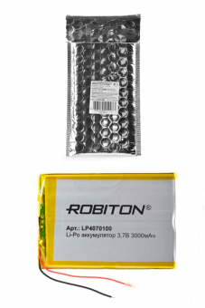 Аккумулятор ROBITON LP4070100 3.7В 3000мАч PK1
