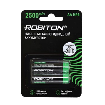 Аккумулятор Robiton 2500MHAA-2 BL2 Аккумулятор Robiton 2500MHAA-2 BL2