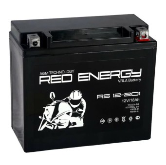 Мото аккумулятор Red Energy (RE) 12-201 YTX20L-BS