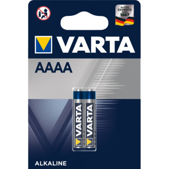 Батарейка VARTA Alkaline 4761 AAAA LR61 25A BL2, упаковка 2 шт.