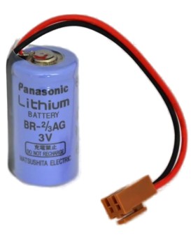 Батарейка литиевая Panasonic BR-2/3AGC2P коннектор JAE (2/3A 3V)  